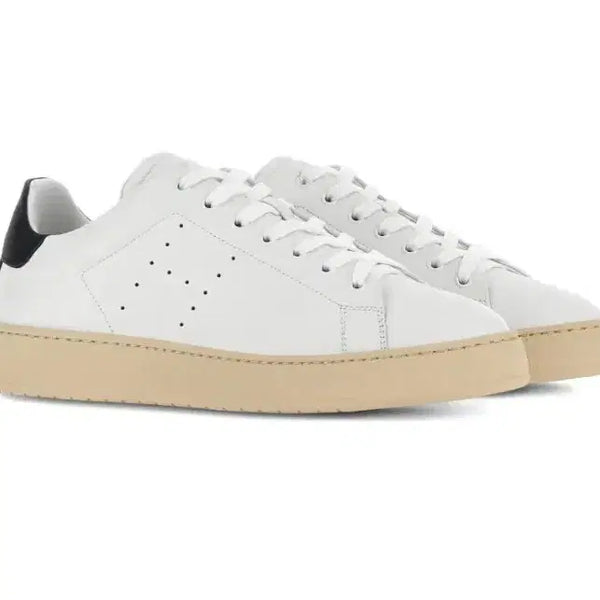 [BUNJANG] Hogan H672 Contrast Logo Lace-up Sneakers / 호간 H672 콘트라스트 로고 힐 카운터 레이스업 여성스니커즈 245