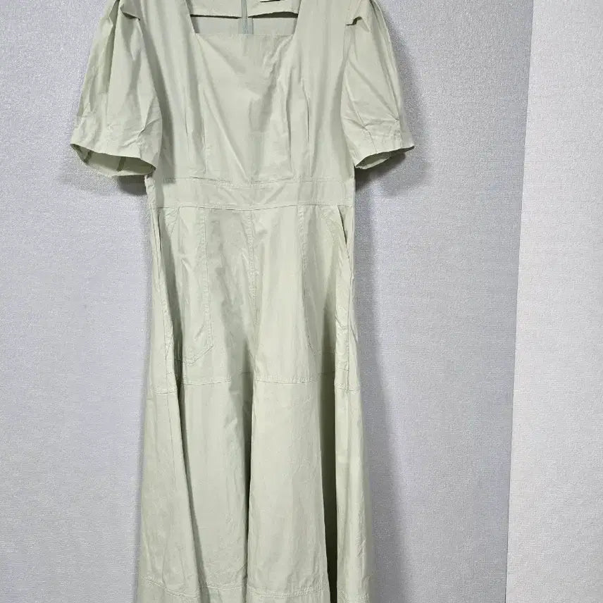 [BUNJANG] The Doo Square Neck Puff Sleeve Mint Dress / The Doo 스퀘어넥 퍼프소매 민트원피스 55