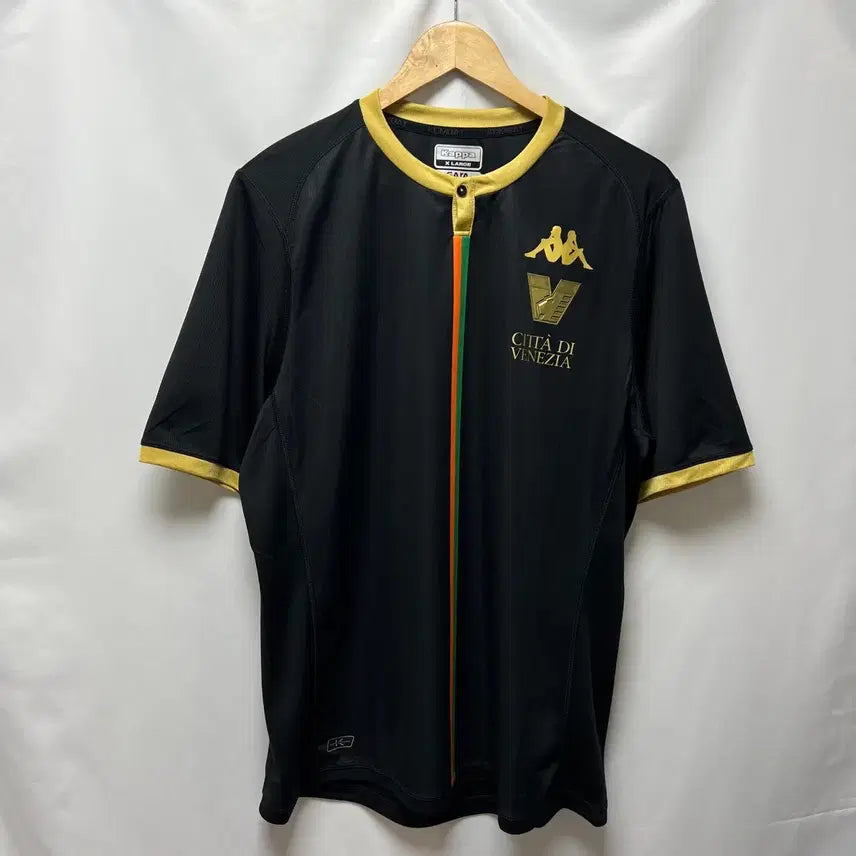 [BUNJANG] Kappa Venezia FC 23-24 Home Jersey Black XL / [정품/XL] 카파 베네치아FC 23-24 홈 져지 블랙 유니폼