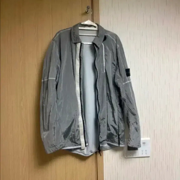 [BUNJANG] Stone Island 18FW Nylon Metal Overshirt Ice XL / 18FW 스톤아일랜드 나일론메탈 오버셔츠 아이스 XL