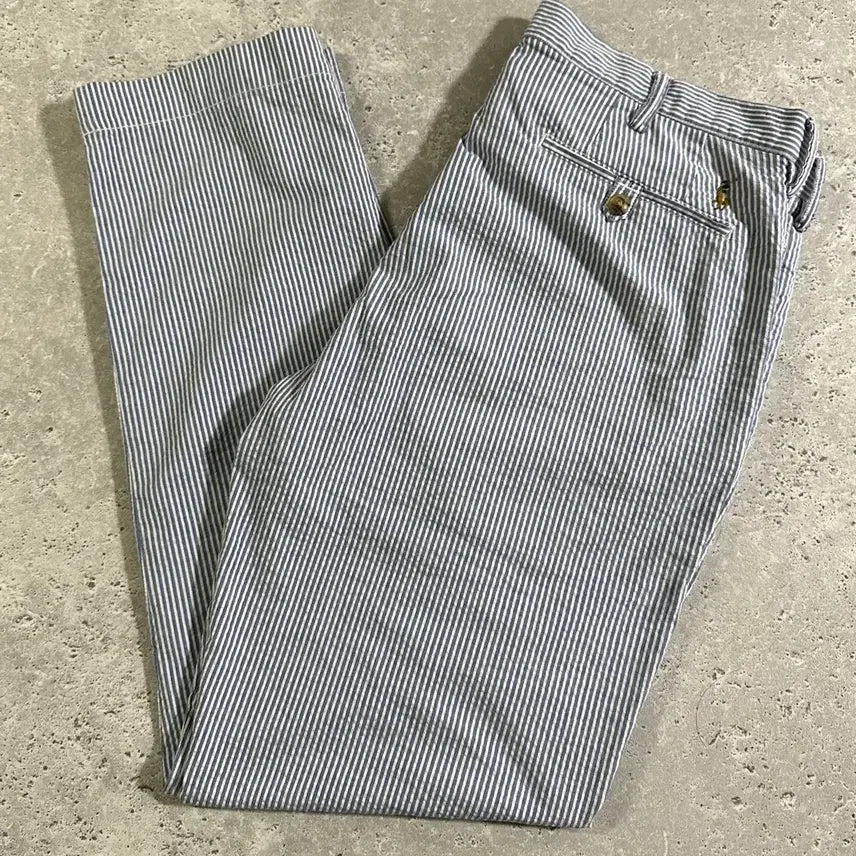 [BUNJANG] Polo Ralph Lauren Seersucker Stripe Pants / POLO RALPH LAUREN 시어서커 스트라이프 팬츠/721