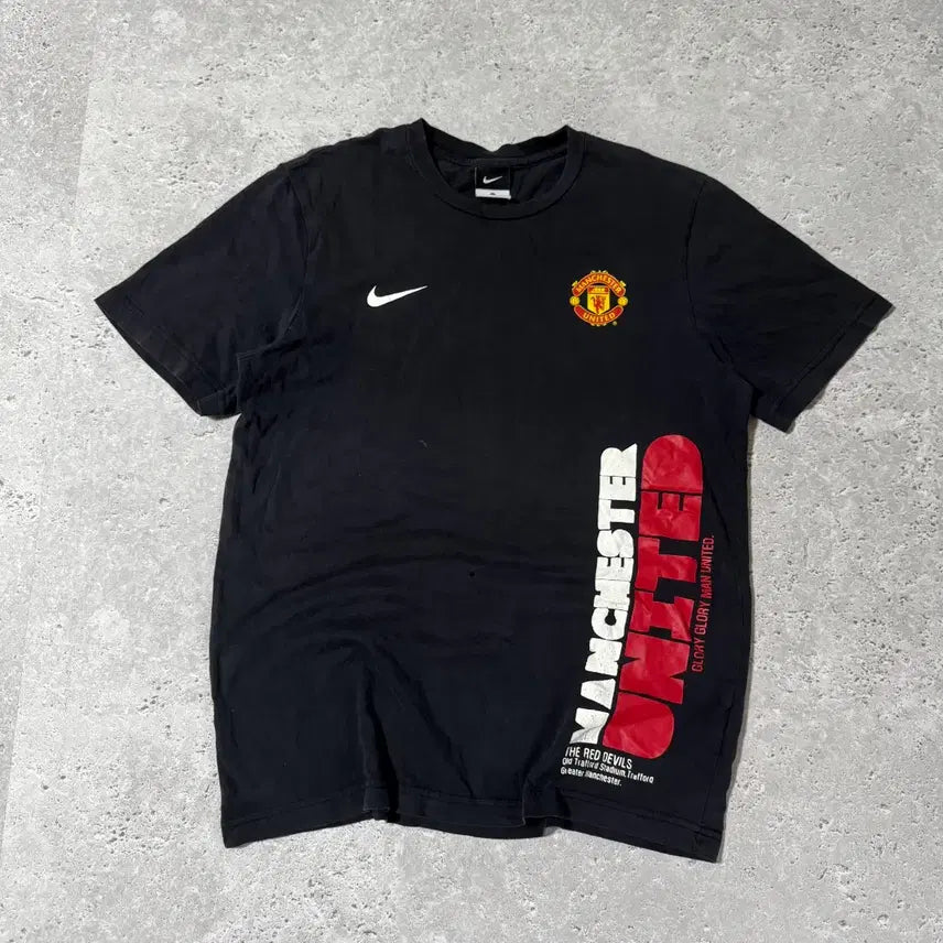[BUNJANG] Nike Manchester United Black T-Shirt / 나이키 맨체스터 유나이티드 블랙 반팔 티