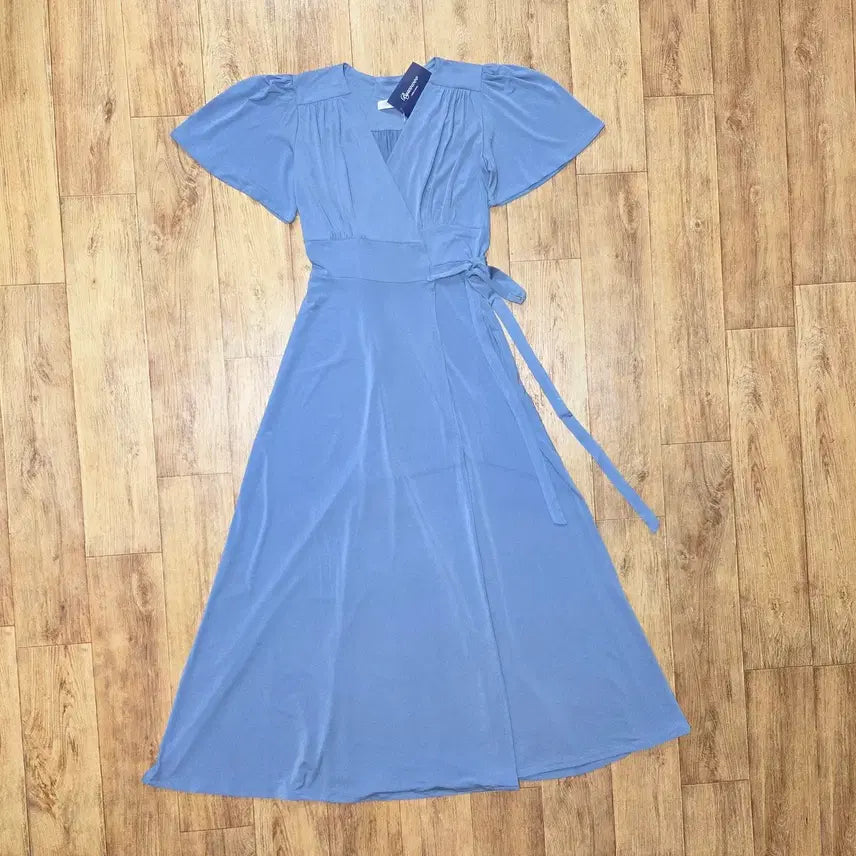 [BUNJANG] BYSEOWOO Maxi Wrap Dress One Size New / 바이서우(BYSEOWOO) 맥시 랩원피스 프리사이즈 새상품