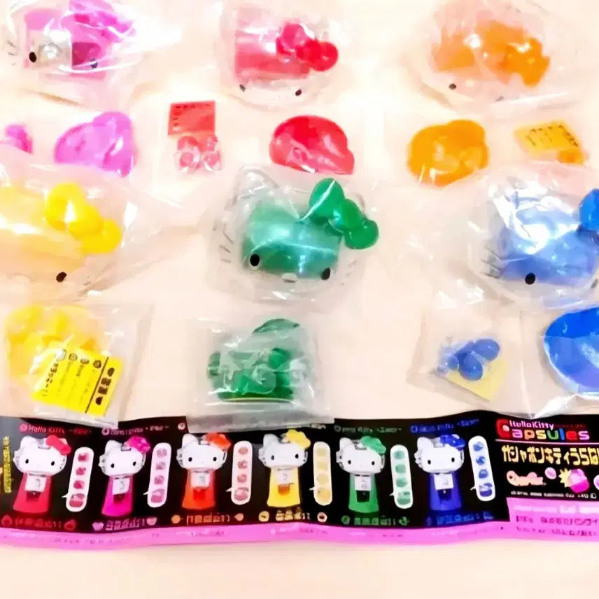 [BUNJANG] Hello Kitty Fortune Gacha 6 Types Set / 키티 운세 가챠 6종 세트, 키티 뽑기 기계 피규어