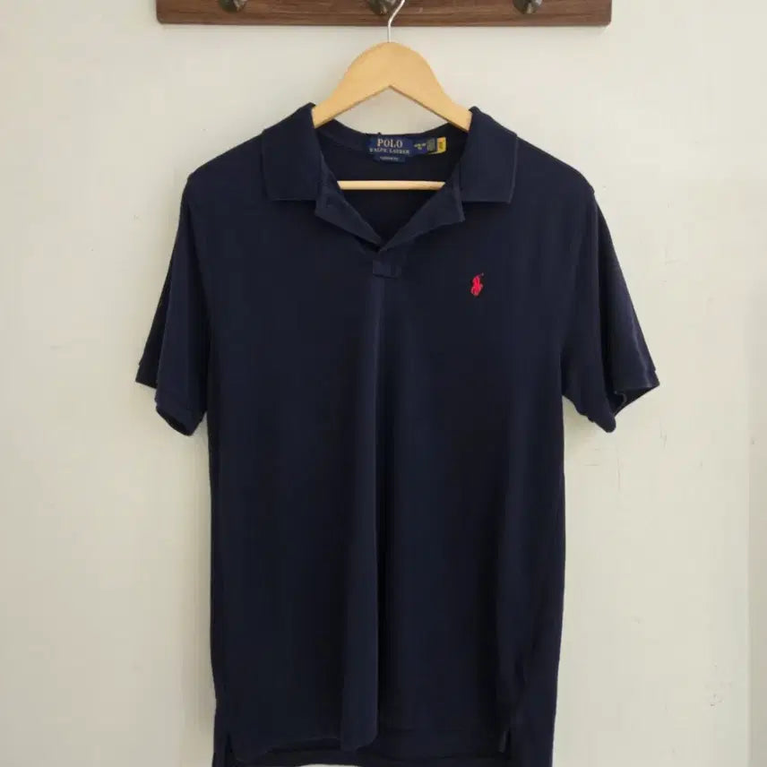 [BUNJANG] Polo Ralph Lauren Cotton Collar Short Sleeve T-Shirt XL Navy / 폴로 랄프 로렌 카라 반팔 티셔츠