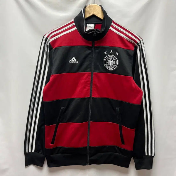 [BUNJANG] Adidas Germany National Football Track Top Jersey / [정품/L] 아디다스 독일 축구 국대 삼선 검빨 블랙레드 트랙탑 져지