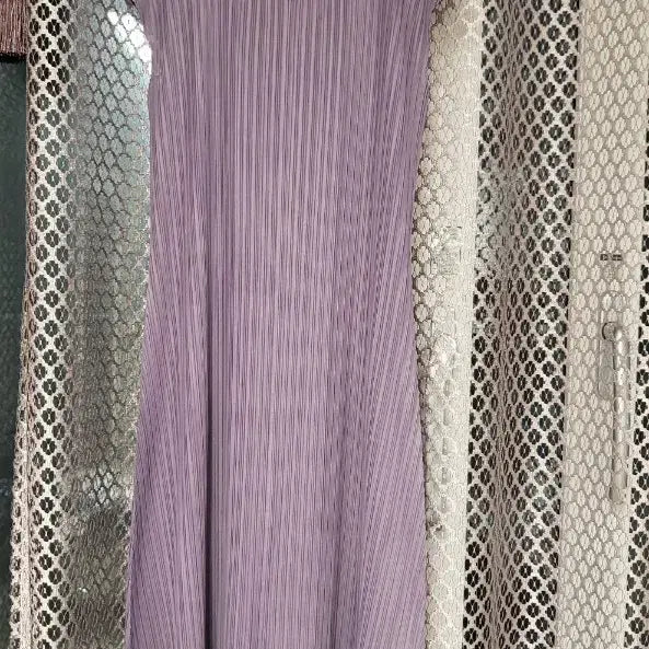 [BUNJANG] Lavender Pleated Dress / 라벤더 색상의 플리츠 원피스예요