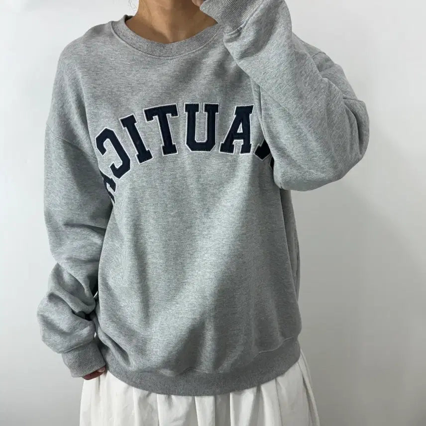 [BUNJANG] Nautica Grey Sweatshirt XL / [XL] 나티카 그레이 맨투맨