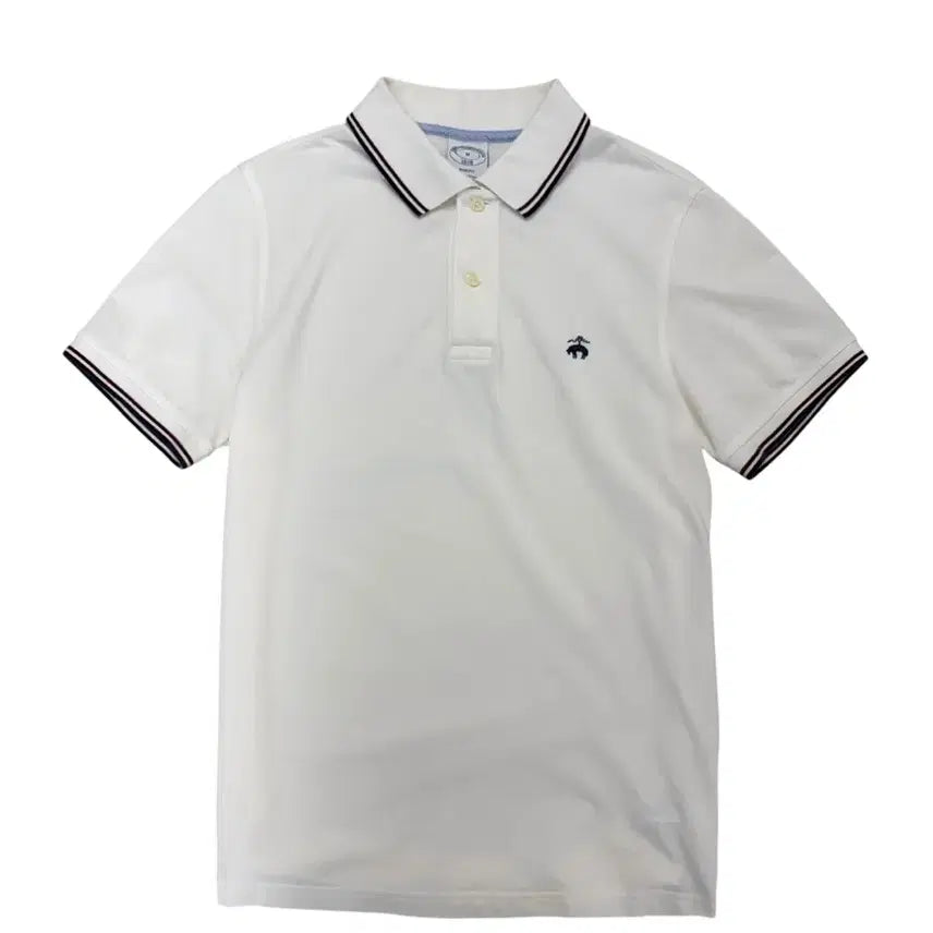 [BUNJANG] Brooks Brothers Short Sleeve Pique Polo Shirt White / 브룩스브라더스 반팔 피케티 카라티 화이트 (M/국내100)