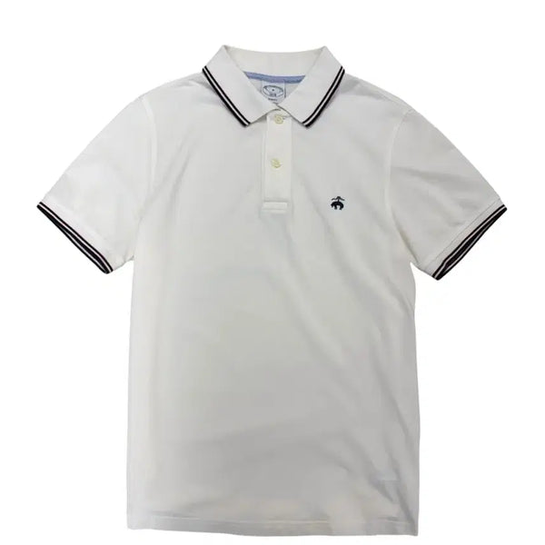 [BUNJANG] Brooks Brothers Short Sleeve Pique Polo Shirt White / 브룩스브라더스 반팔 피케티 카라티 화이트 (M/국내100)