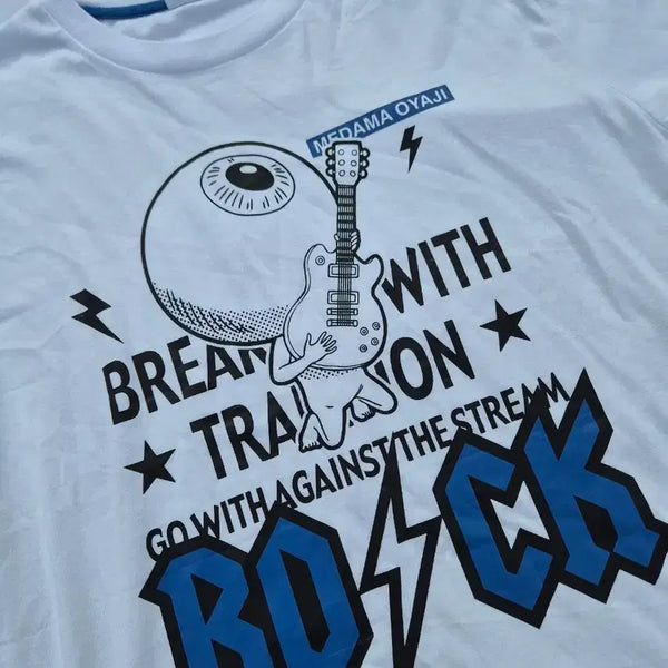 [BUNJANG] GeGeGe no Kitaro Medama Oyaji Rock Band Parody Graphic T-Shirt / [L] 게게게의 키타로 눈알 아저씨 락 밴드 패러디 그래픽 반팔 티셔츠