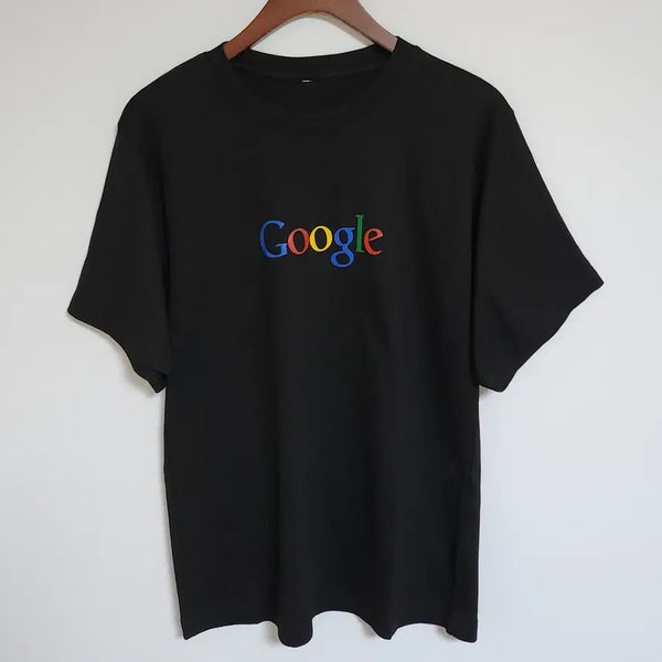 [BUNJANG] Google Black Short Sleeve T-Shirt / 구글 반팔티 Google 반팔 티셔츠 블랙