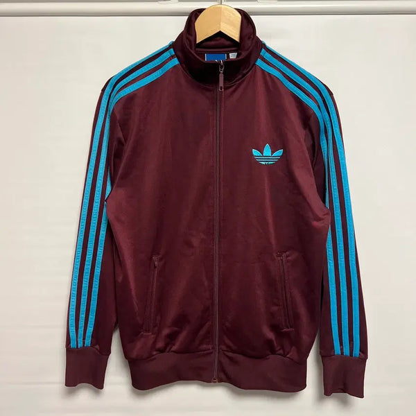 [BUNJANG] Adidas Old Firebird Track Top Jersey Burgundy/Maroon / [정품/90] 아디다스 구파이어버드 버건디 마룬 하늘민트 트랙탑 져지