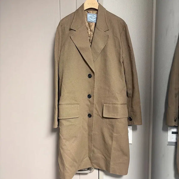 [BUNJANG] Prada 2017 F/W Light On Illustration Patch Gabardine Coat / 프라다 2017 F/W 라이트온 일러스트 패치 가바딘 코트