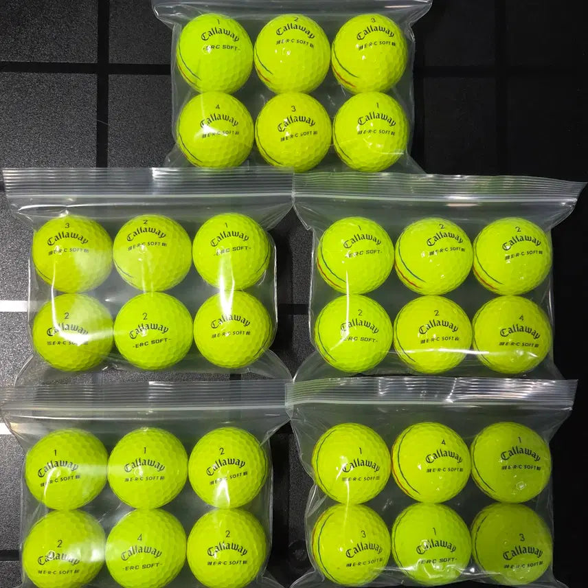 [BUNJANG] Callaway Triple Track 3-Piece Used Golf Balls (30 Balls) / 캘러웨이 A급 트리플트랙 3피스 삼선 컬러 로스트볼 30구 중고골프공