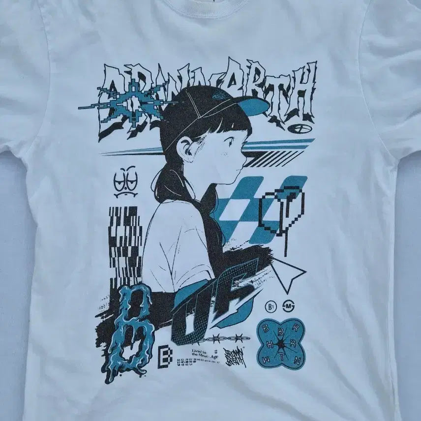 [BUNJANG] BROWNBREATH Y2K Anime Girl Graphic T-Shirt XL / [XL] 브라운브레스 (BROWNBREATH) Y2K 미소녀 그래픽 스트