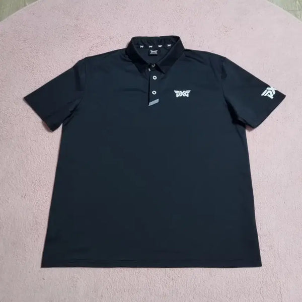 [BUNJANG] PXG Black Polyester Performance Short-Sleeve Polo Shirt XL / PXG 골프 티셔츠 XL