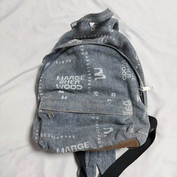 [BUNJANG] Magishwood Denim Backpack / 마지셔우드 데님 백팩