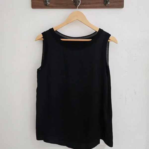 [BUNJANG] Chavoon Sleeveless Silk Top / 샤분 슬리브리스