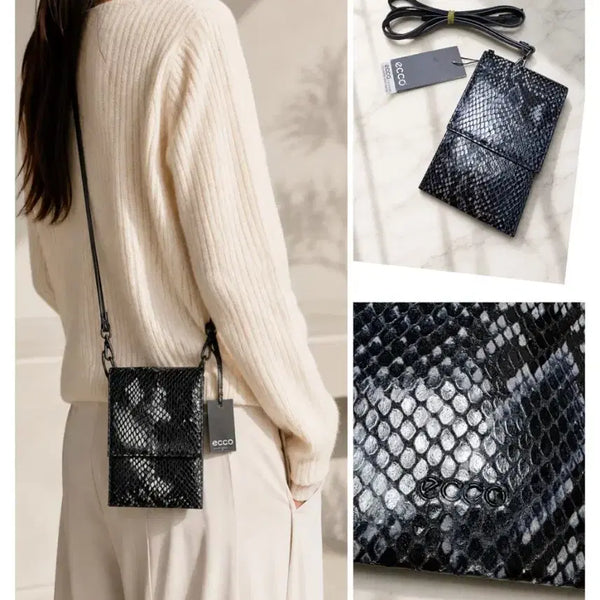 [BUNJANG] ECCO Sculptured Phone Case Crossbody Bag Calf Leather / (정품/새상품) ECCO 폰케이스 / 크로스백 / 송아지 가죽