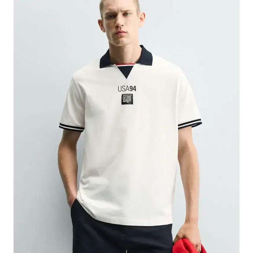 [BUNJANG] Zara USA 94 FIFA World Cup Classics Relaxed Fit Polo Shirt / Zara USA 94 FIFA WORLD CUP FIFA CLASSIC