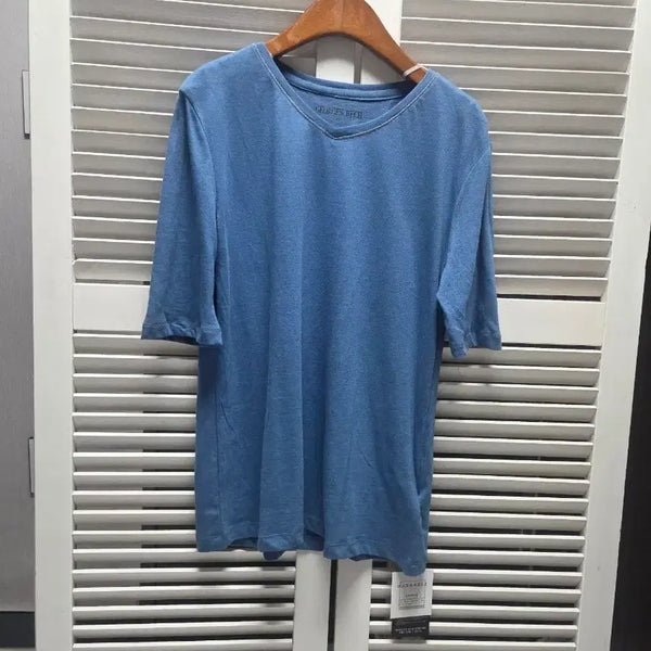 [BUNJANG] Georges Rech V-Neck Mohair Blend T-Shirt / 조르쥬레쉬  브이넥 마혼방 티셔츠 택채새상품