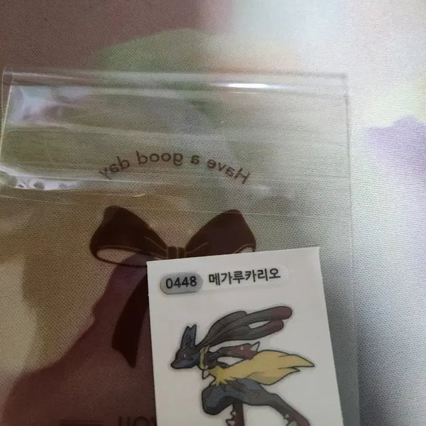 [BUNJANG] Pokemon Sticker 30th Anniversary Mega Lucario #448 / 포켓몬 띠부씰 448 30주년 메가 루카리오 팝니다