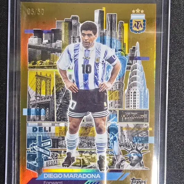 [BUNJANG] 2026 Topps Team Set Argentina Diego Maradona Limited Edition Football Card (05/50) / 2026탑스 팀셋 아르헨티나 디에고 바라도나 50한정 축구카드