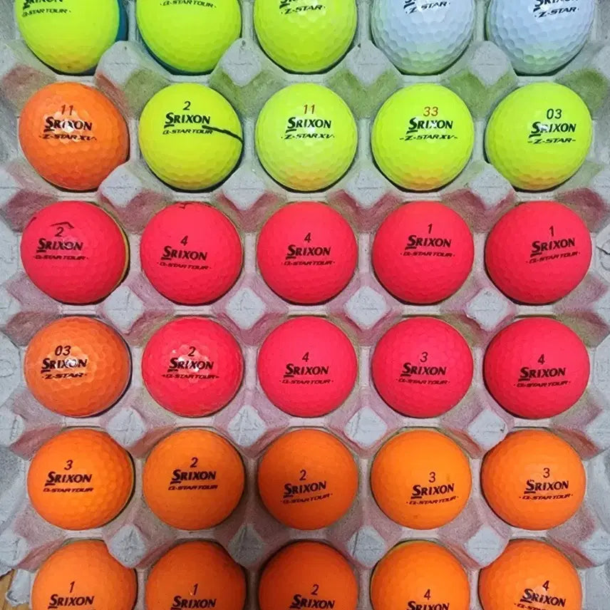 [BUNJANG] Srixon Half-Half Ball A-Grade Lost Golf Balls (30 pcs) / 스릭슨 반반볼 A급 로스트볼 골프공 30알