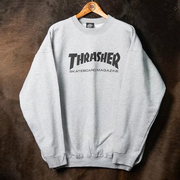 [BUNJANG] Thrasher Skate Mag Sweatshirt - Grey / [XL] 트래셔 스케이트보드 매거진 스웻셔츠 그레이