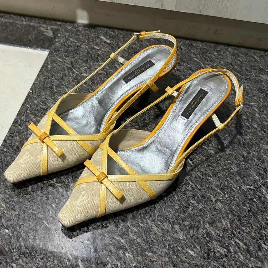 [BUNJANG] Louis Vuitton Mules Heels Size 36.5 / 루이비통 뮬 힐 36반 사이즈