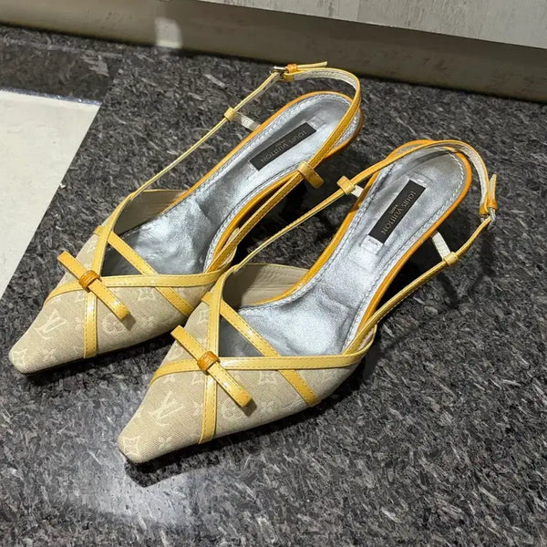 [BUNJANG] Louis Vuitton Mules Heels Size 36.5 / 루이비통 뮬 힐 36반 사이즈