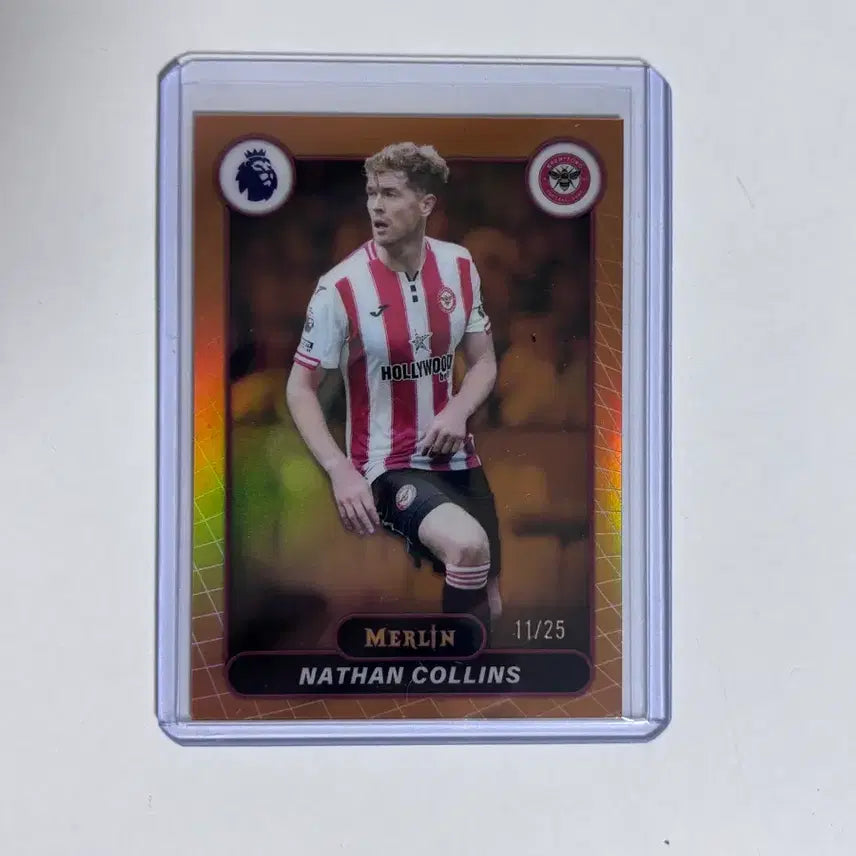 [BUNJANG] Nathan Collins Brentford Merlin 2025 Limited Edition Football Card / 나단 콜린스 브렌트포드 멀린 축구카드 25한정