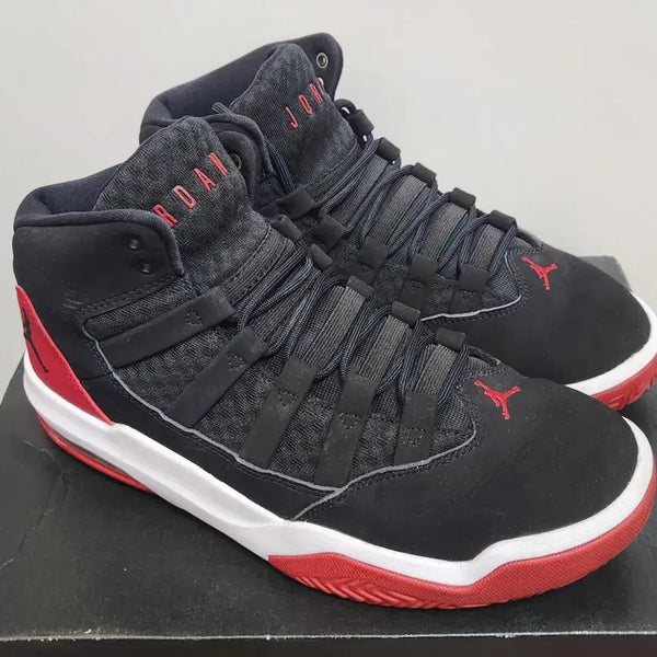 [BUNJANG] Nike Jordan Max Aura Black Red Basketball Shoes (265mm) / 나이키 조던 맥스 아우라 블랙 레드 265mm 농구화