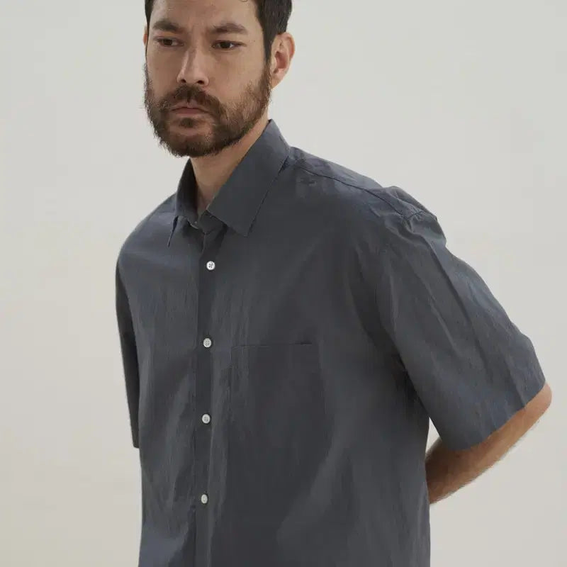 [BUNJANG] Pottery Deep Like Comfort Shirt (Size 2) / 포터리 타입라이터 반팔 컴포트 셔츠 2사이즈 딥라이크