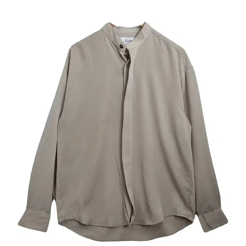[BUNJANG] ANDROS Beige Long-Sleeve Blouse [M] / ANDROS 베이지 여성 긴팔 블라우스 [M] 오피스룩 / 격식룩