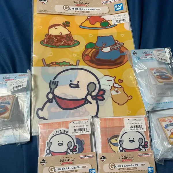 [BUNJANG] Ichiban Kuji Omungu Acrylic Clip Memo Pad & Clear File Set / 일괄) 오문구 이치방쿠지 아크릴집게 메모지 클리어파일 F G