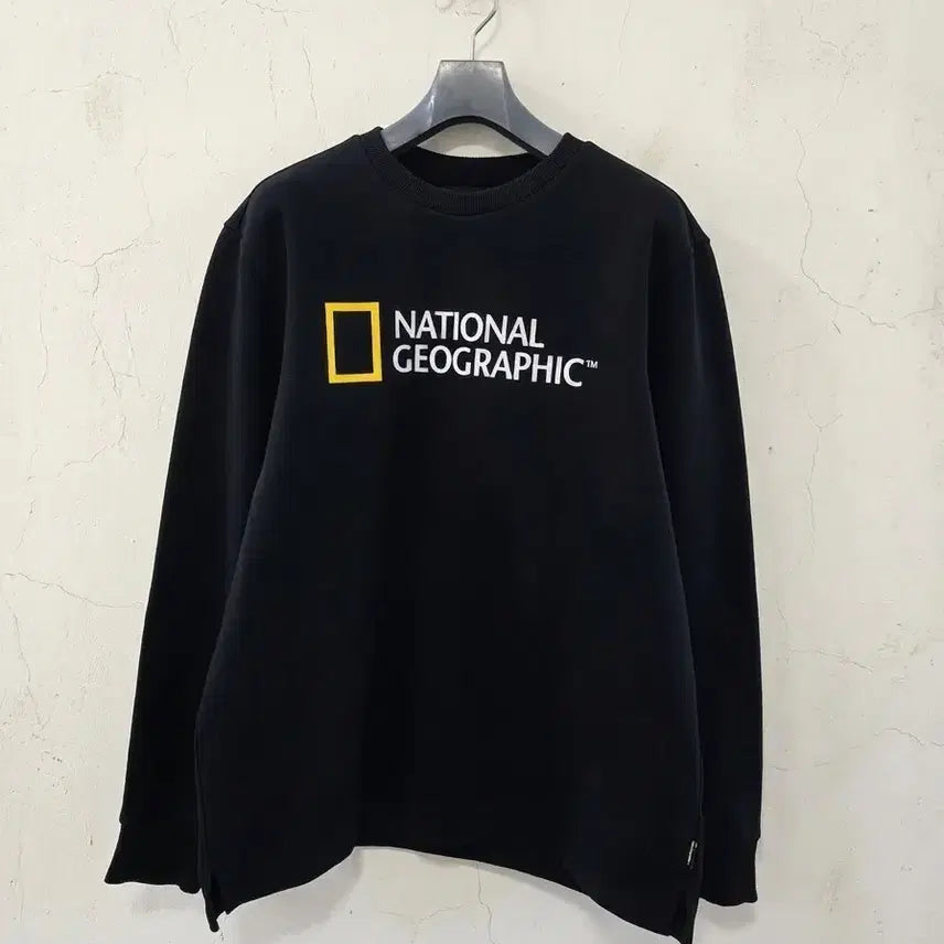[BUNJANG] National Geographic Black Sweatshirt XL / 내셔널지오그래픽 블랙 맨투맨 XL