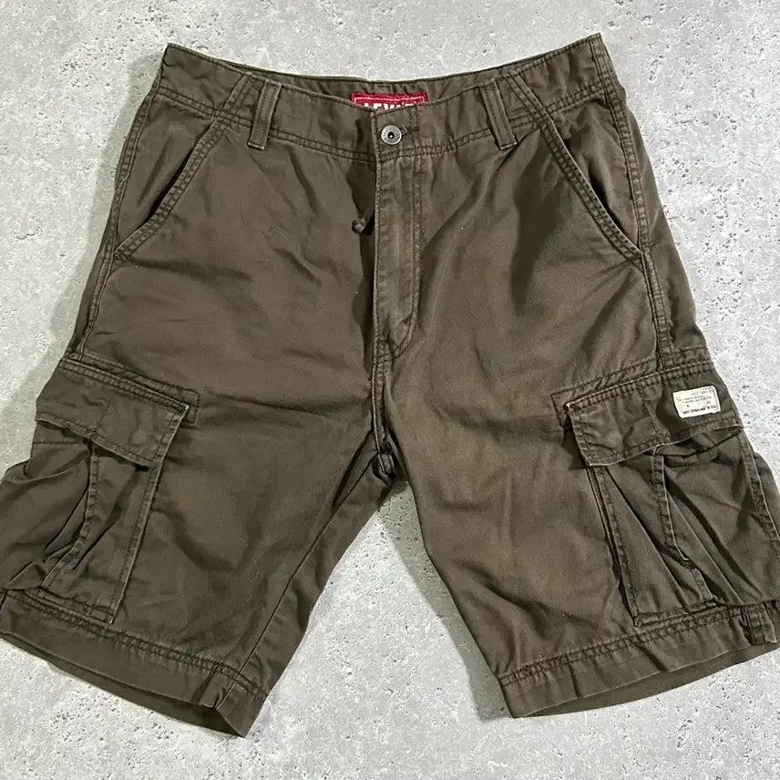 [BUNJANG] Levi's Khaki Brown Cargo Shorts / 리바이스 카키 브라운 카고 팬츠/724