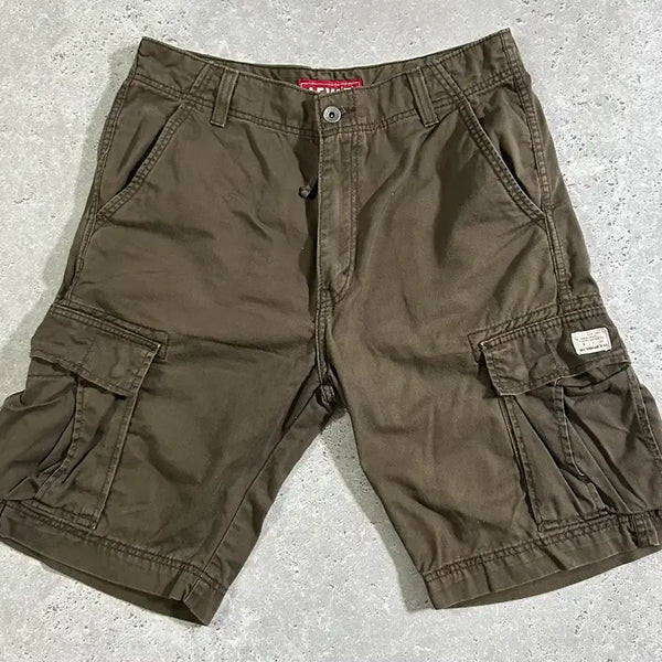 [BUNJANG] Levi's Khaki Brown Cargo Shorts / 리바이스 카키 브라운 카고 팬츠/724