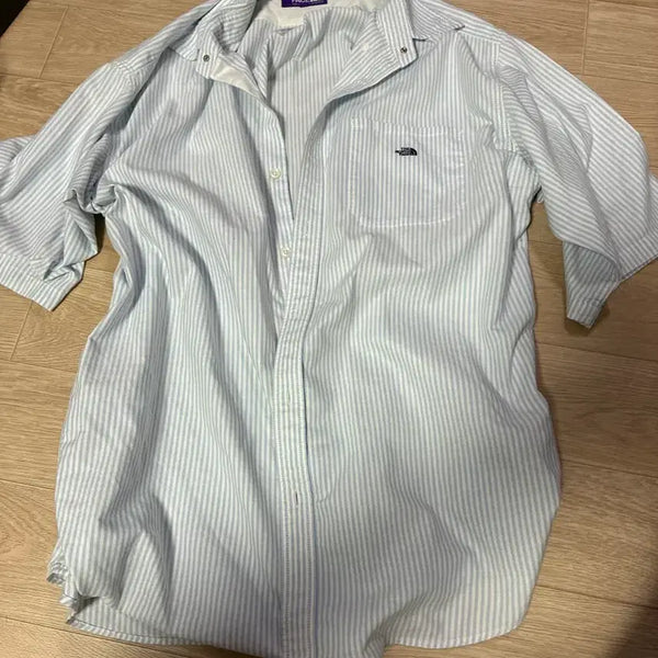 [BUNJANG] The North Face Purple Label Striped Shirt / 노스페이스 퍼플라벨 셔츠