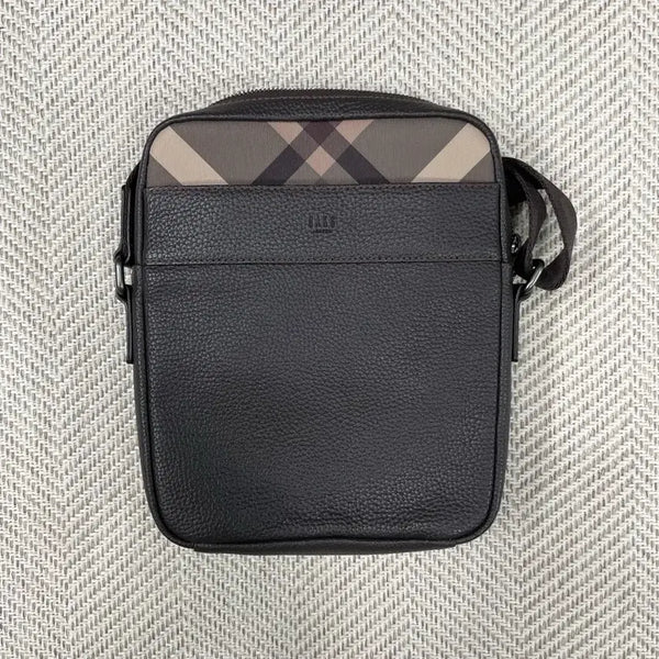 [BUNJANG] Daks Men's Crossbody Bag Black Leather / 닥스 가방 남성 크로스백 블랙