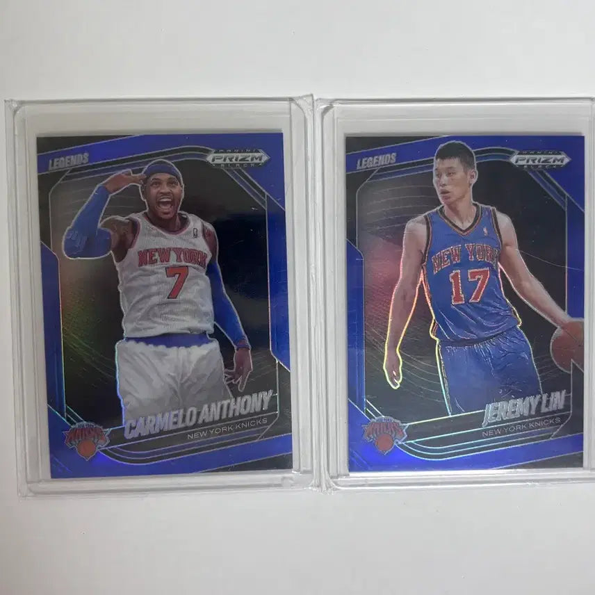 [BUNJANG] Carmelo Anthony Jeremy Lin New York Knicks Blue Limited Edition Basketball Card / 카멜로 앤써니 제레미 린 농구 카드 뉴욕닉스 블루 199한정 랏