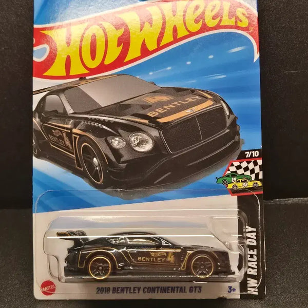 [BUNJANG] Hot Wheels 2018 Bentley Continental GT3 Black Die-cast Model / 핫휠 2018 벤틀리 컨티넨탈 GT3 블랙 다이캐스트 미니지티