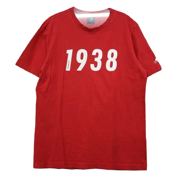 [BUNJANG] Kangol Printing Red T-Shirt L / 캉골 프린팅 레드 반팔티 L