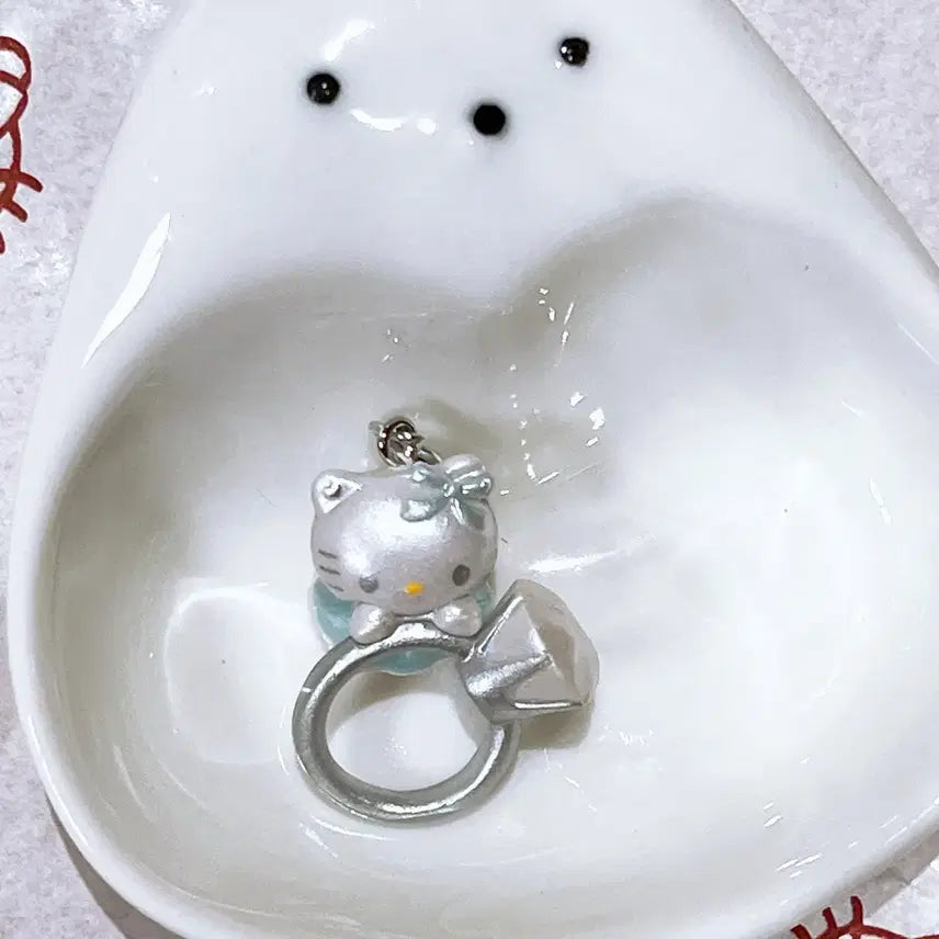 [BUNJANG] Hello Kitty "Proposal" Figure Keychain / 키티 프로포즈 피규어 키링