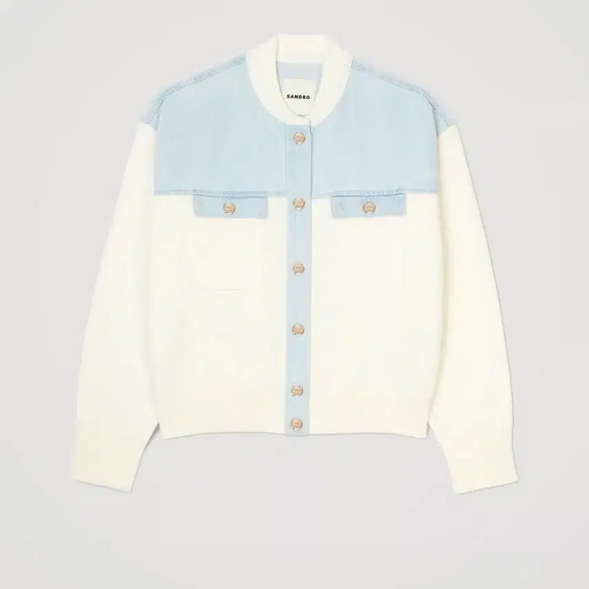 [BUNJANG] Sandro Denim Cardigan / 산드로 데님 가디건