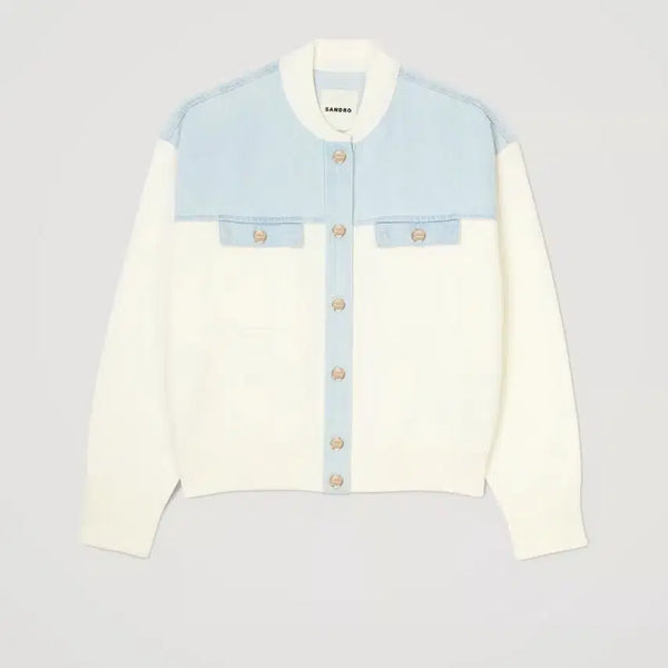 [BUNJANG] Sandro Denim Cardigan / 산드로 데님 가디건