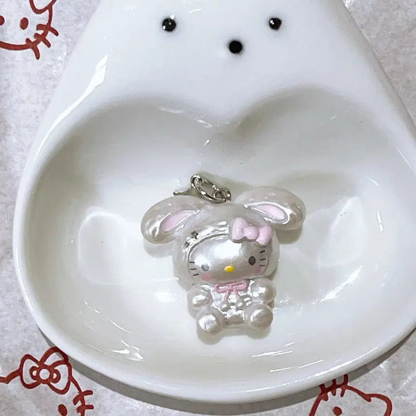 [BUNJANG] Bunny Pajamas Kitty Figure Keychain / 토끼 잠옷 키티 피규어 키링
