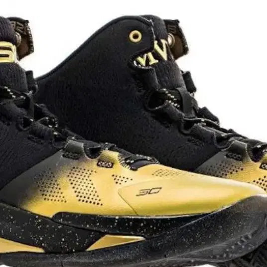 [BUNJANG] Under Armour Curry 2 Black/Gold Basketball Shoes / 언더아머 커리2 블랙골드